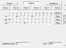 exacta box calculator